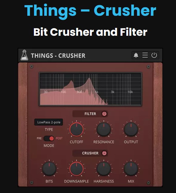 AudioThing Crusher - Bit Crusher & Filter (Latest Version)